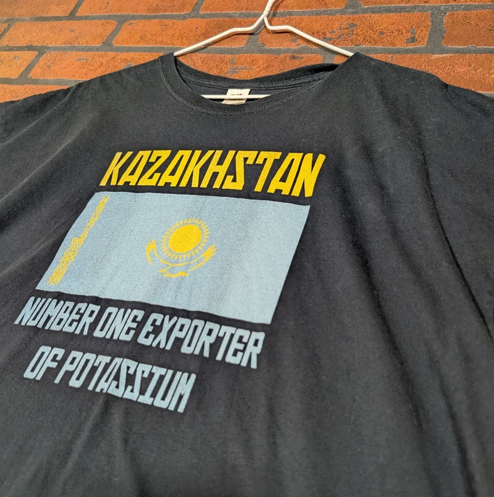 Kazakhstan Graphic Black T-Shirt